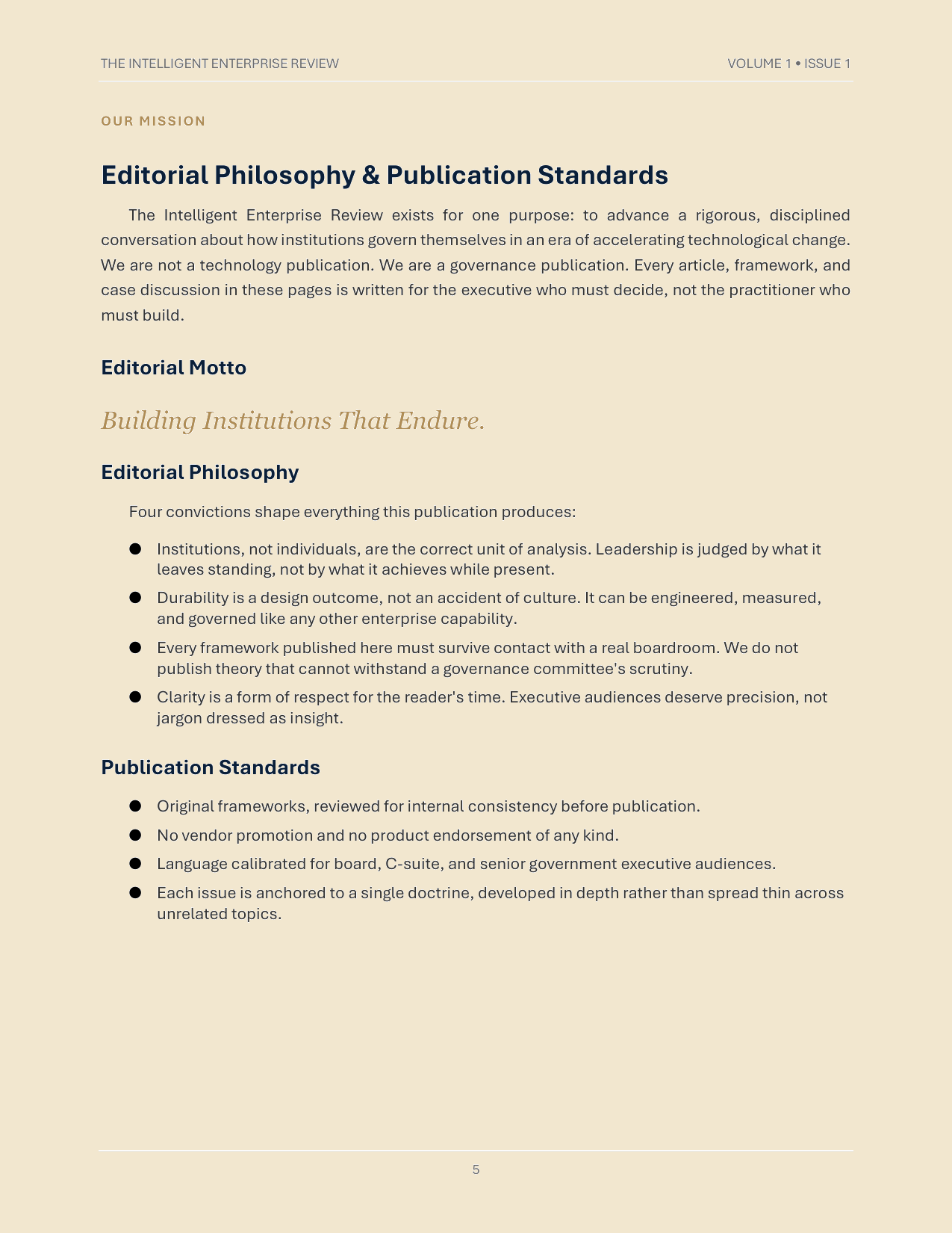 The Institutional Durability Doctrine — page 5