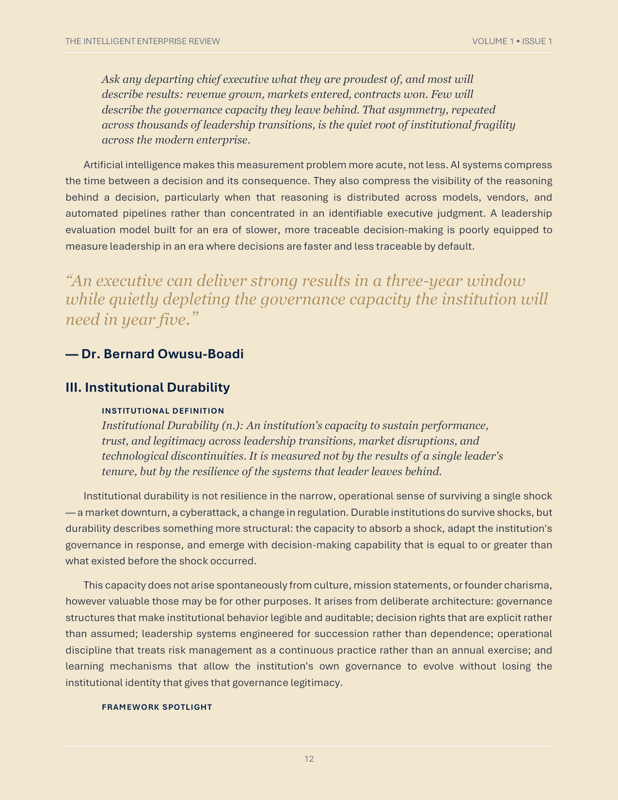 The Institutional Durability Doctrine — page 12