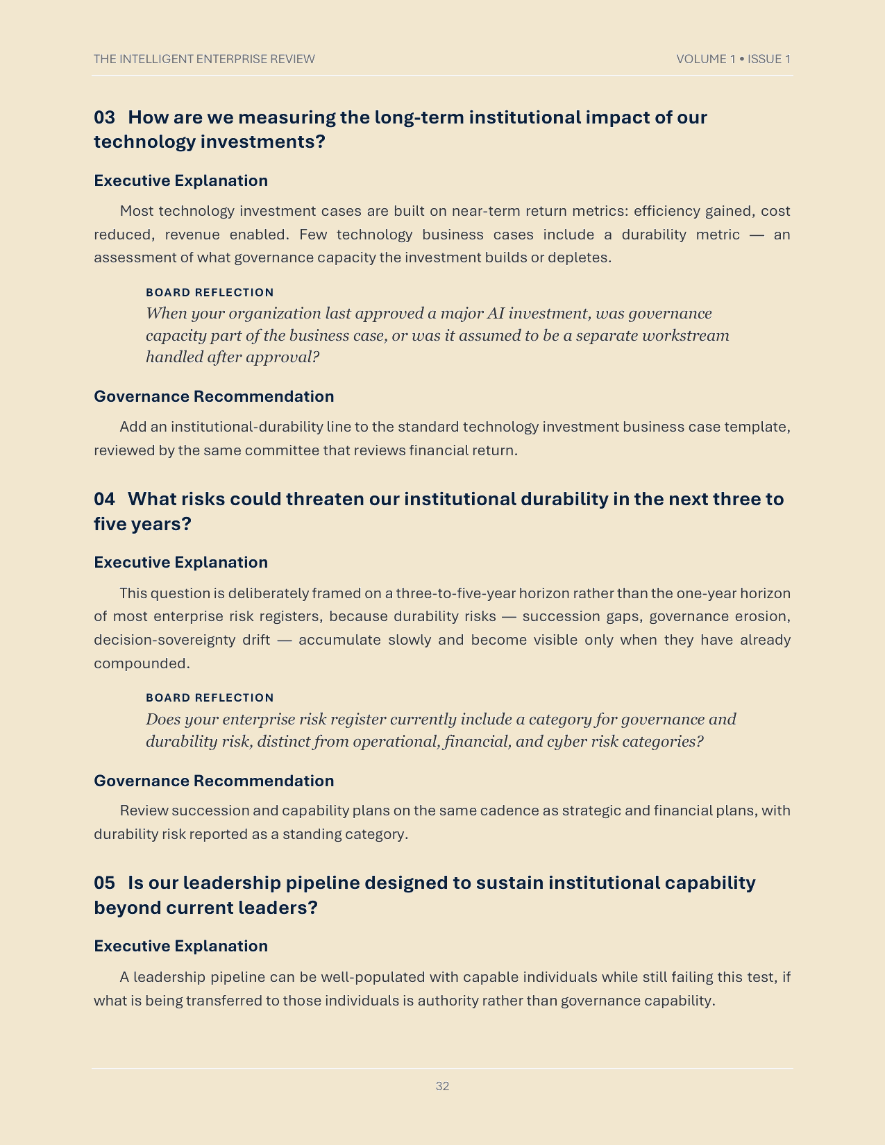 The Institutional Durability Doctrine — page 32