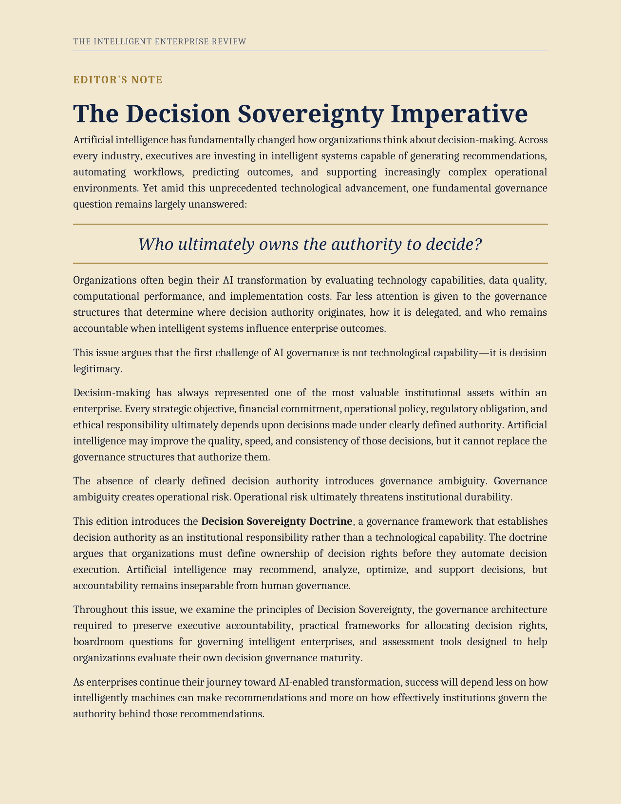 The Decision Sovereignty Imperative — page 4