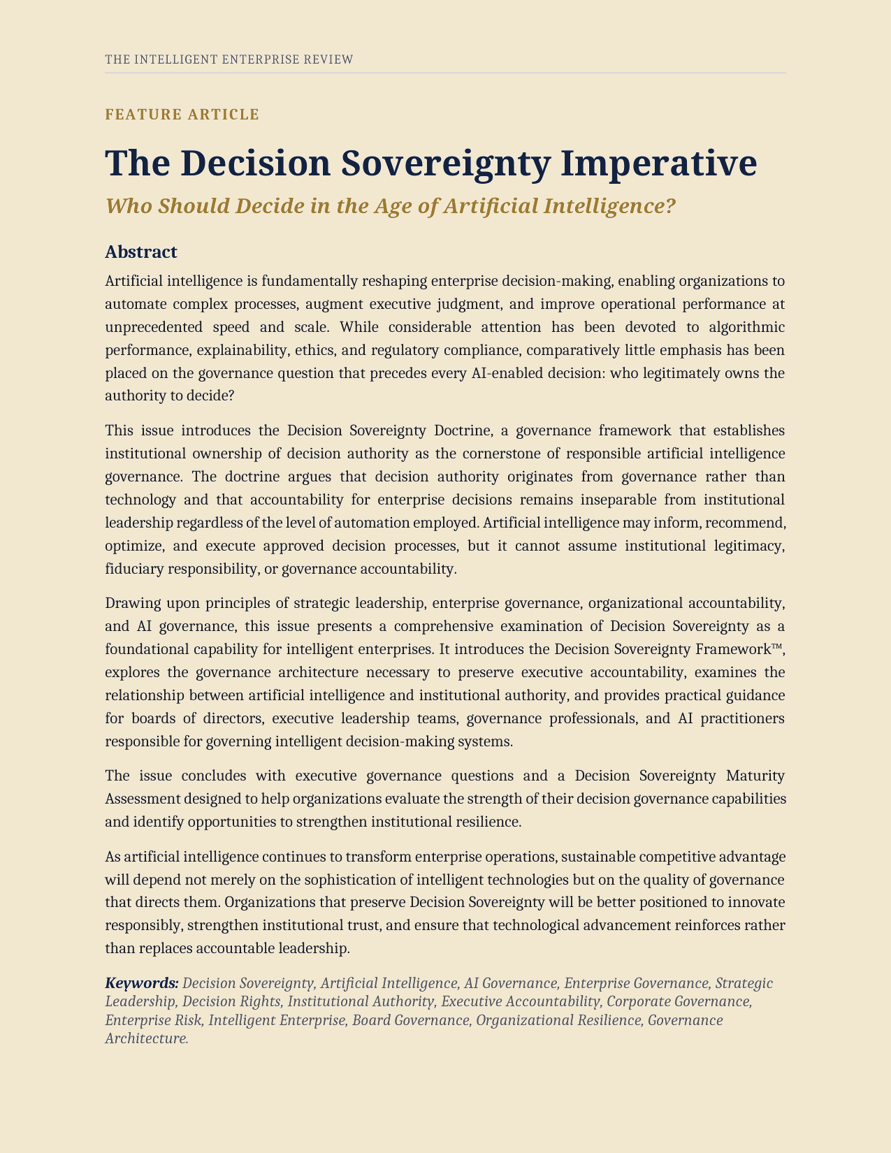 The Decision Sovereignty Imperative — page 6