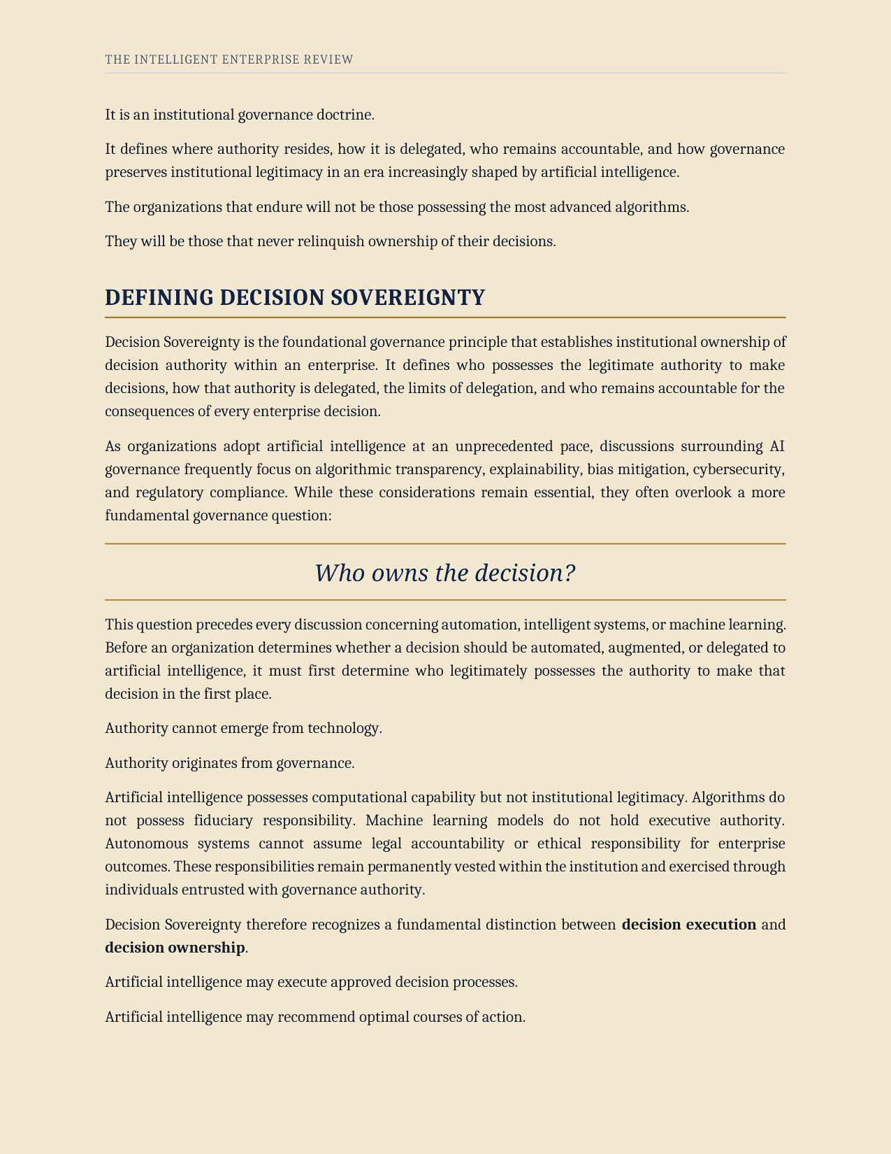 The Decision Sovereignty Imperative — page 8