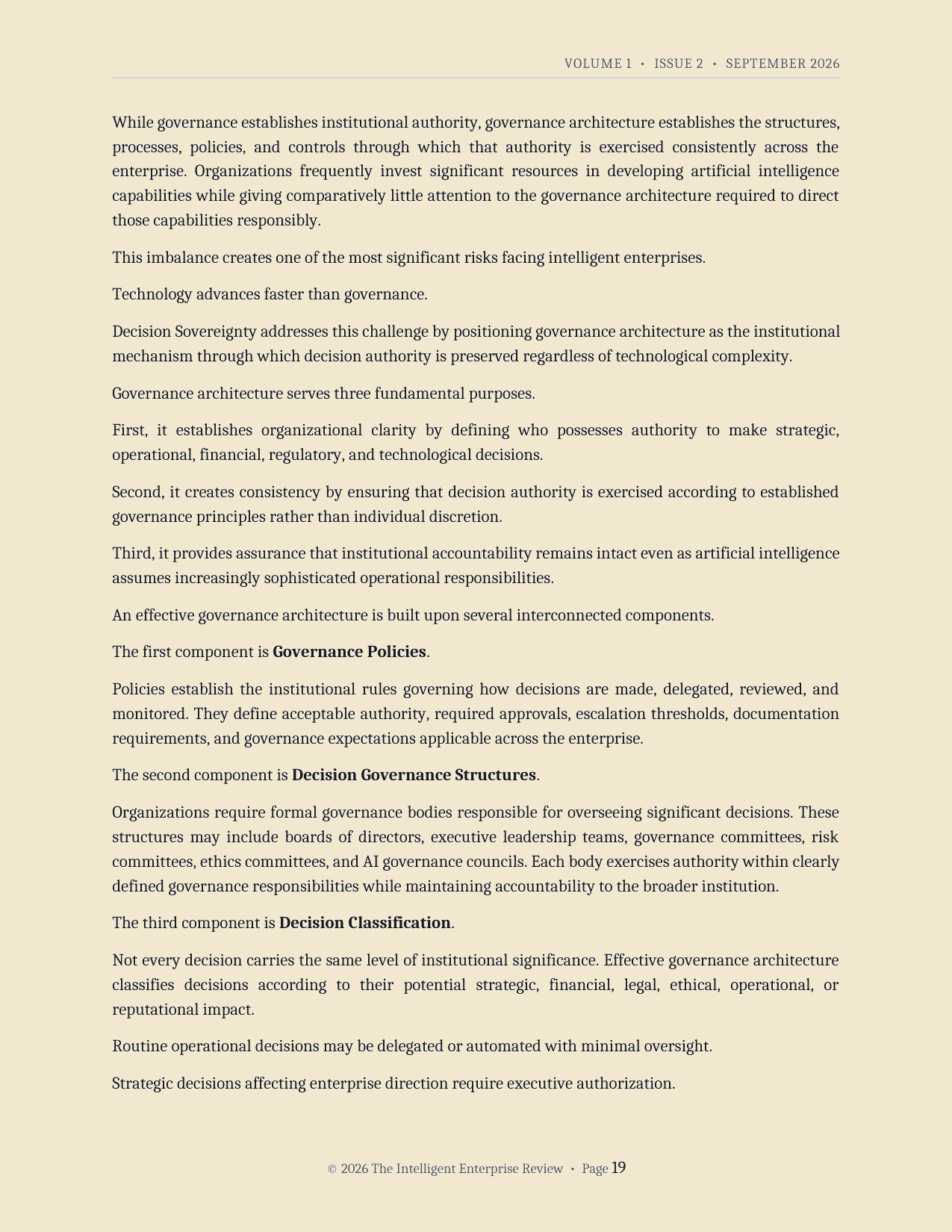 The Decision Sovereignty Imperative — page 19