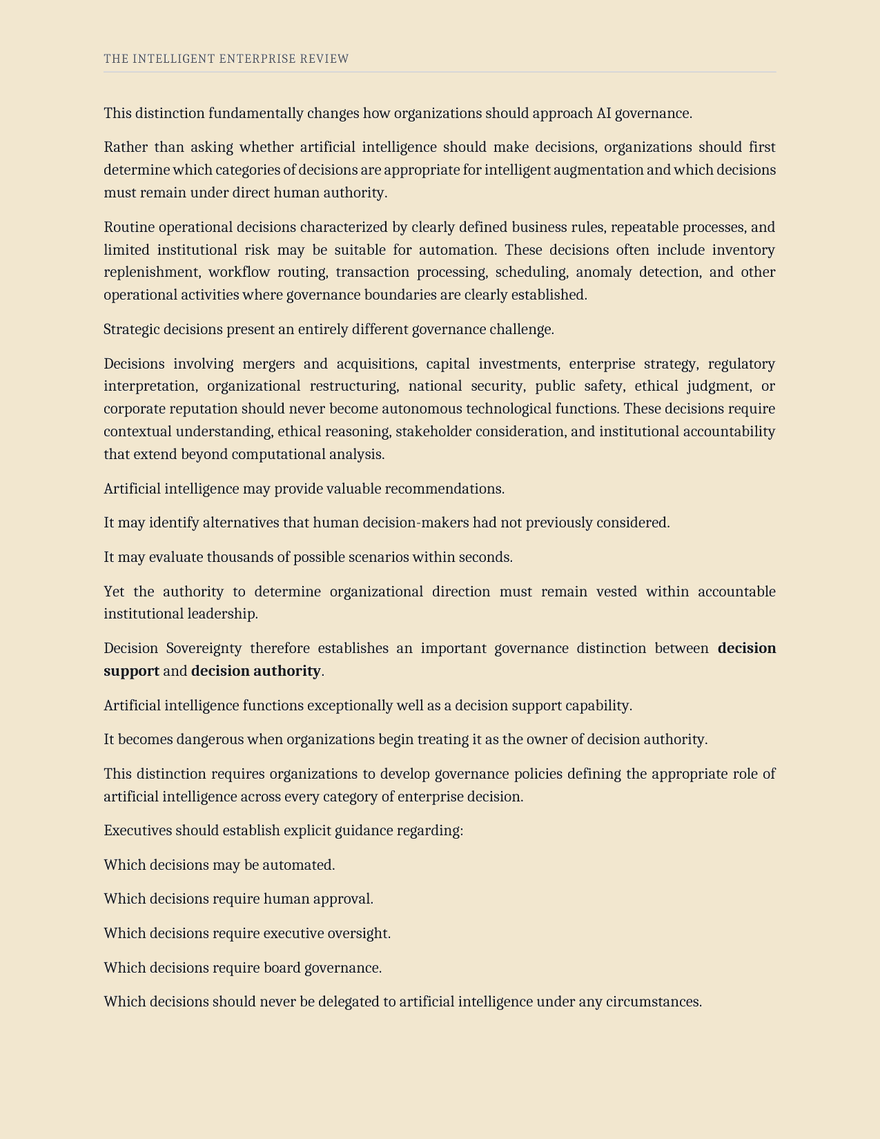 The Decision Sovereignty Imperative — page 22