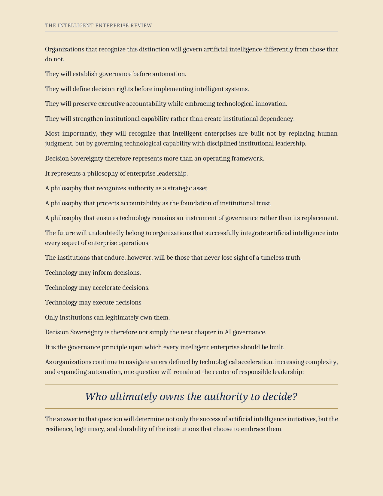 The Decision Sovereignty Imperative — page 26