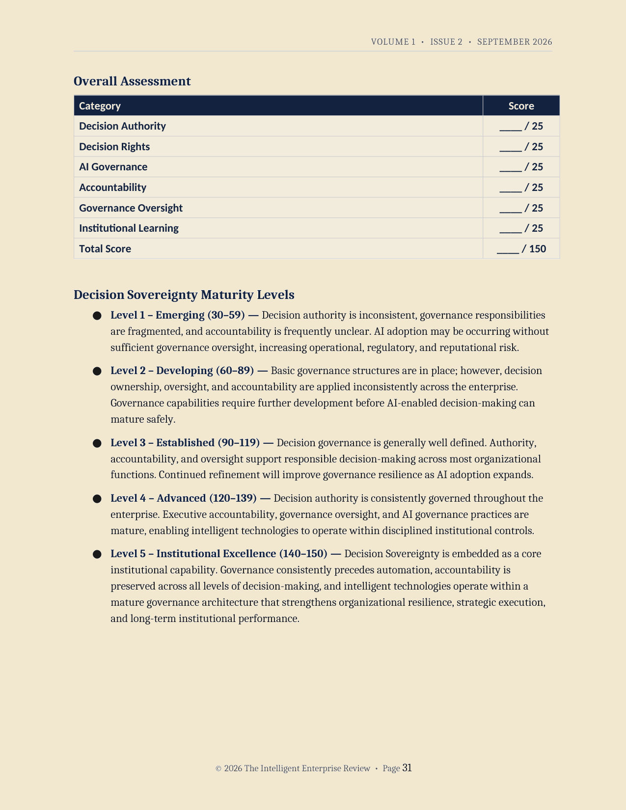 The Decision Sovereignty Imperative — page 31
