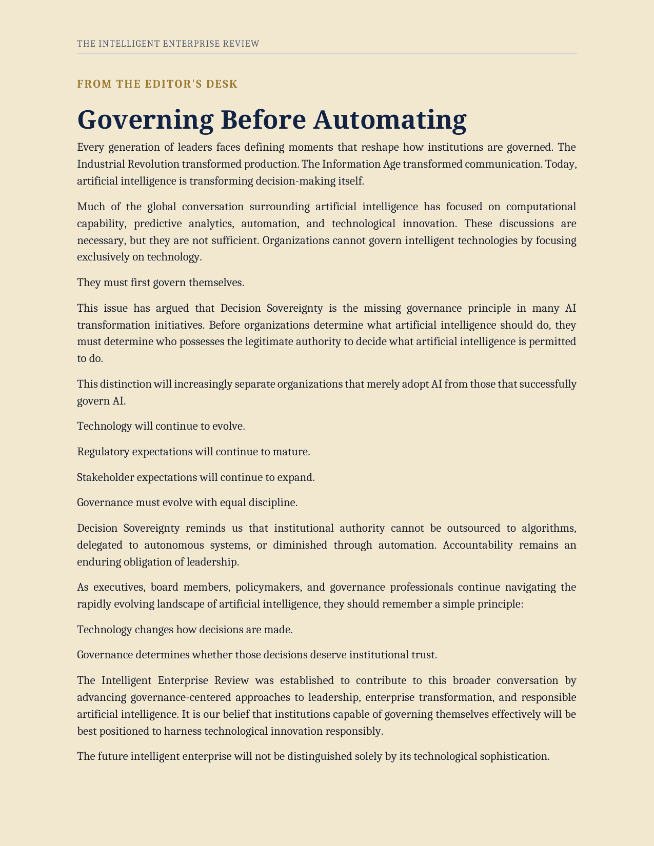 The Decision Sovereignty Imperative — page 32
