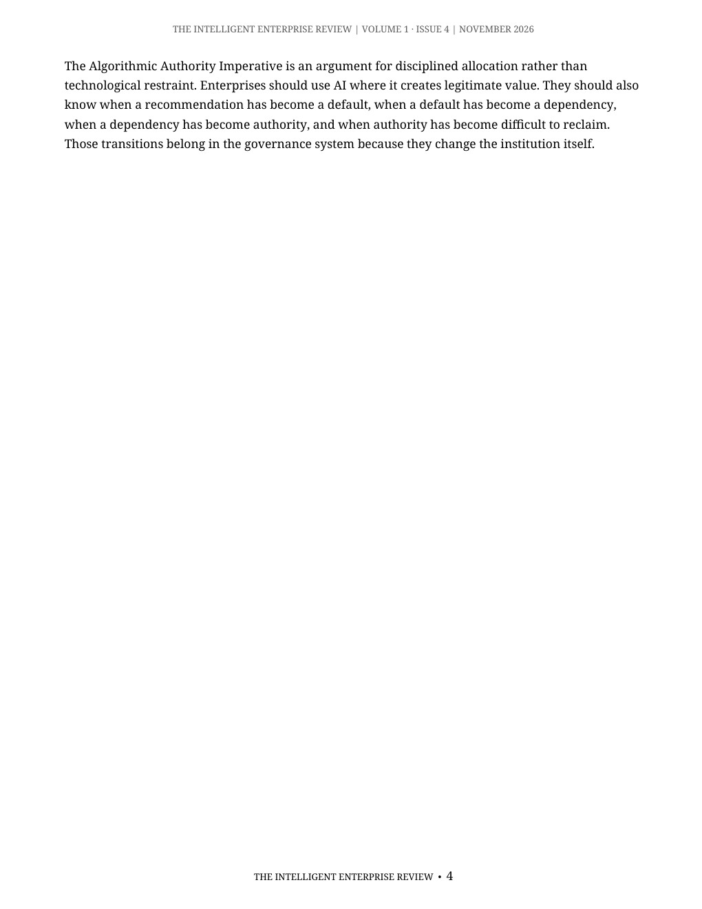 The Algorithmic Authority Imperative — page 4