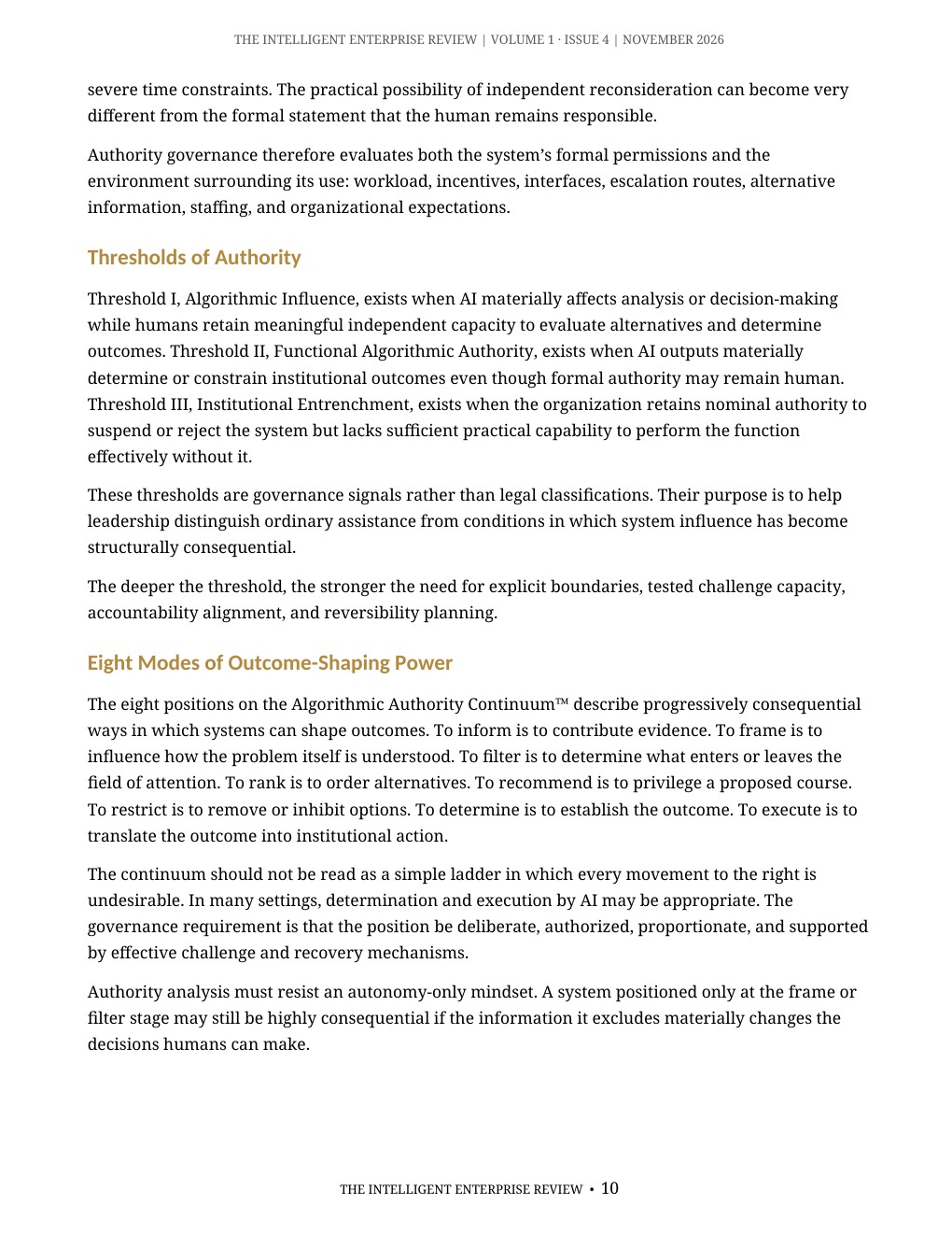 The Algorithmic Authority Imperative — page 10