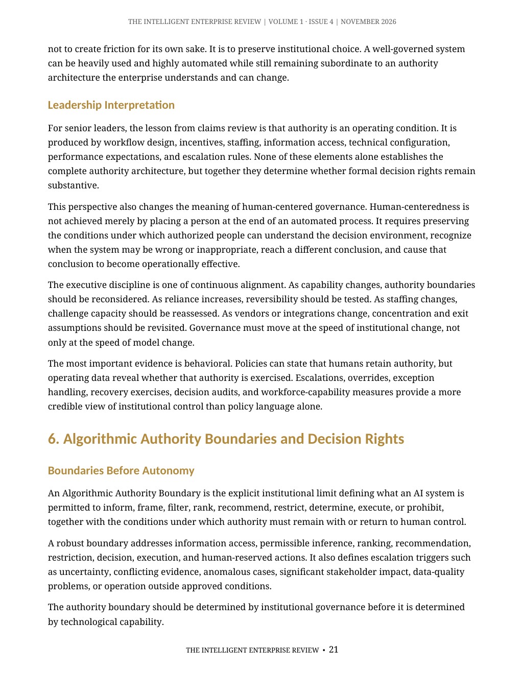 The Algorithmic Authority Imperative — page 21