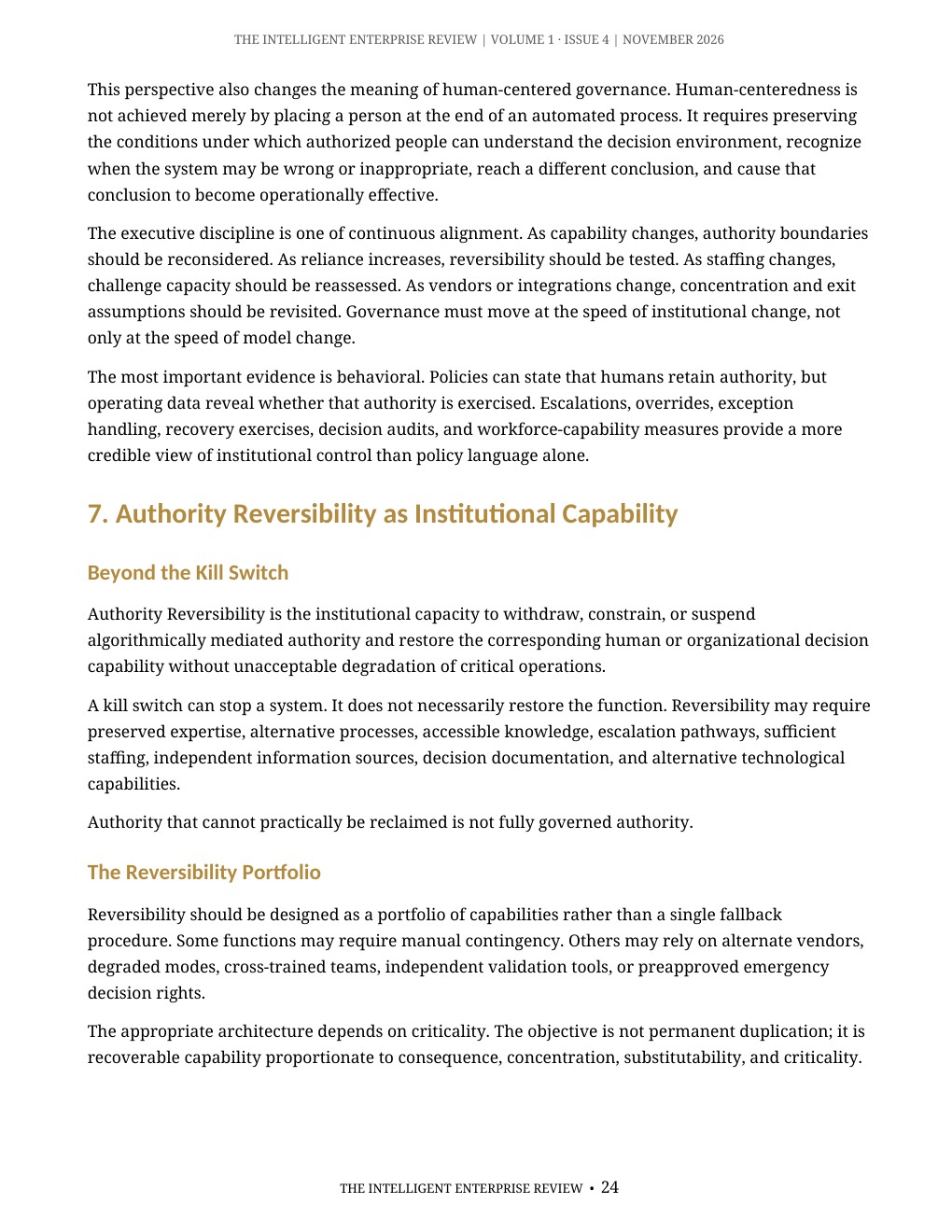 The Algorithmic Authority Imperative — page 24