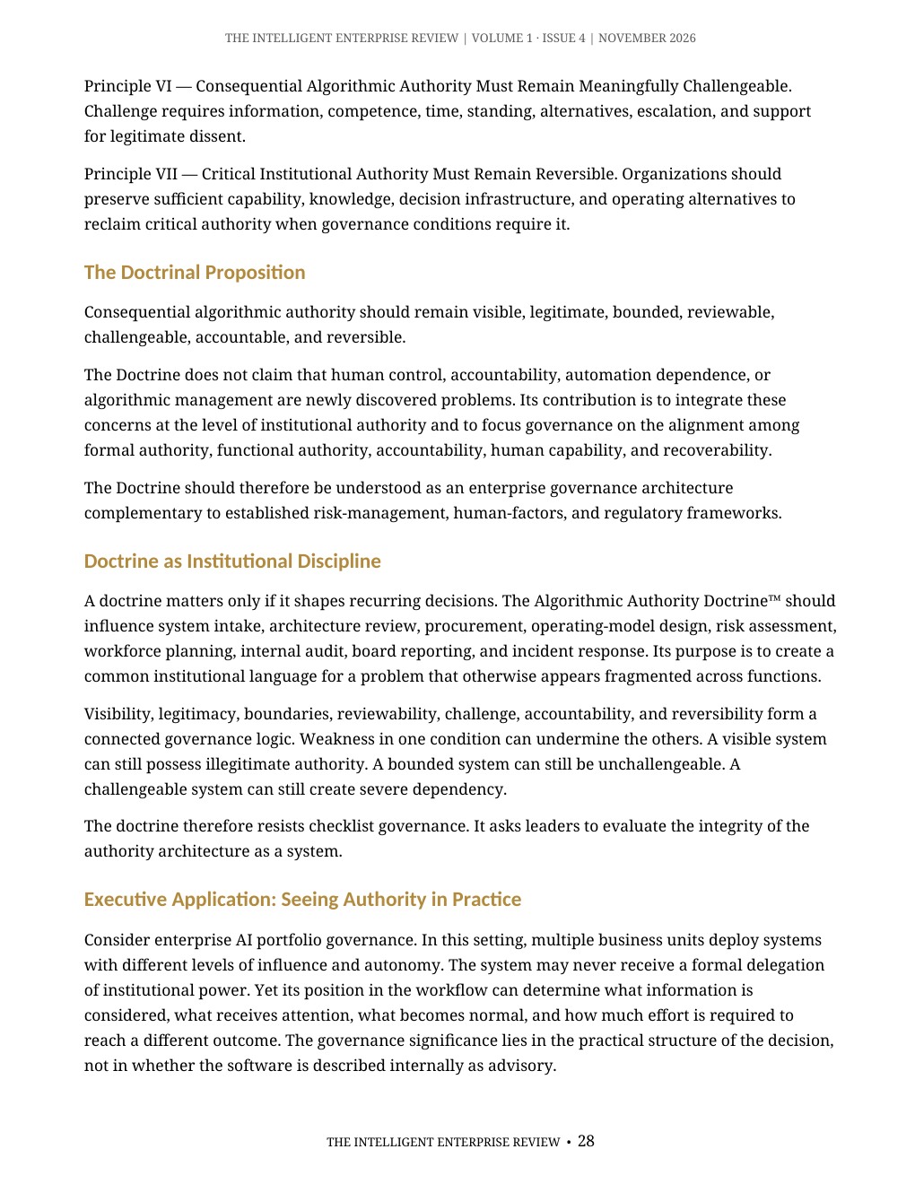 The Algorithmic Authority Imperative — page 28