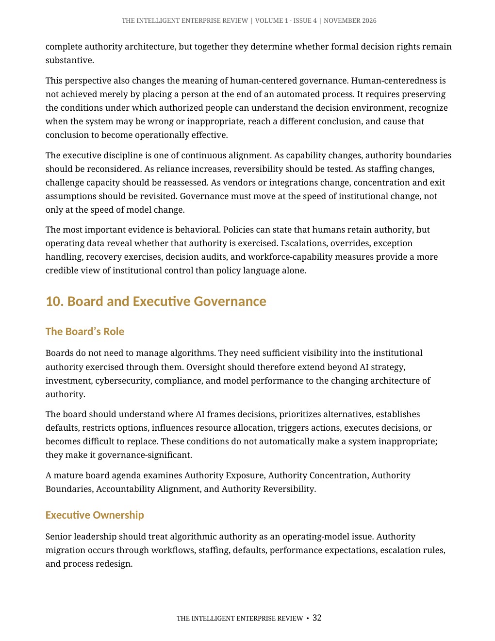 The Algorithmic Authority Imperative — page 32