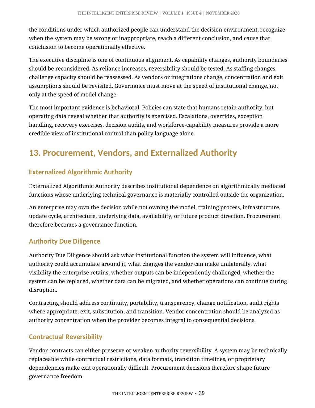 The Algorithmic Authority Imperative — page 39