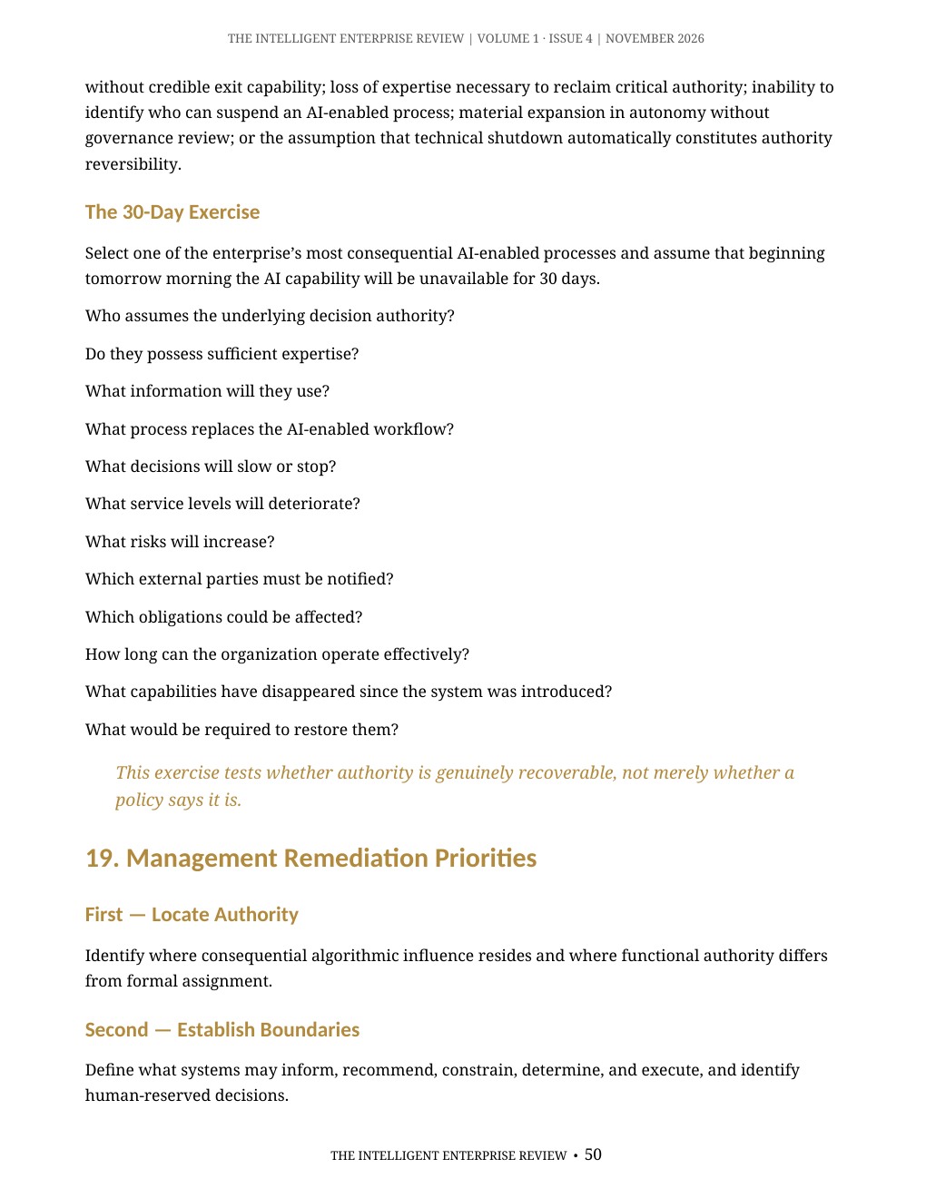 The Algorithmic Authority Imperative — page 50